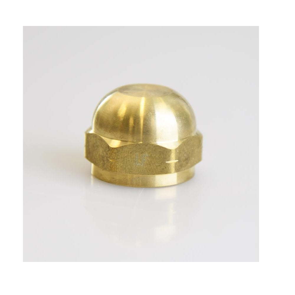 Homeplus+ 6JC050810721016 Flare Fitting Cap, 5/8 Inch, Brass