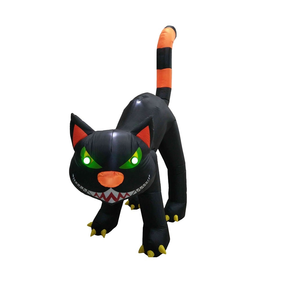 Hometown Holidays 90503 Inflatable Halloween Cat, Black