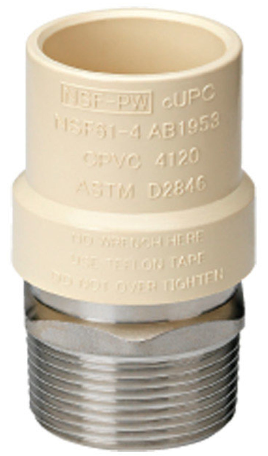 Homewerks Worldwide 542-1-1-B Transition Fitting, CPVC, Multicolored, 100 Psi