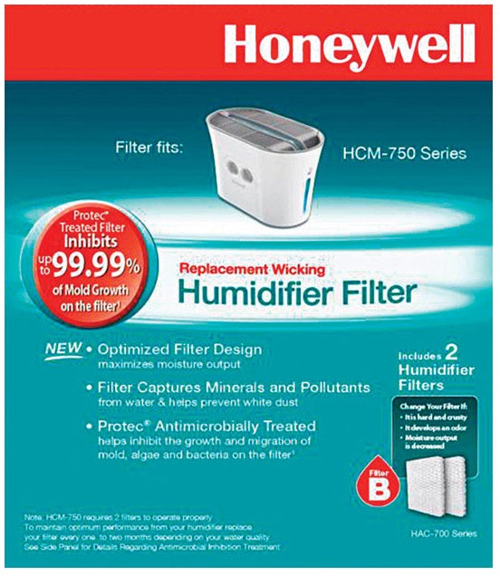 Honeywell HAC700PDQV1 Humidifier Replacement Filter for HCM-750