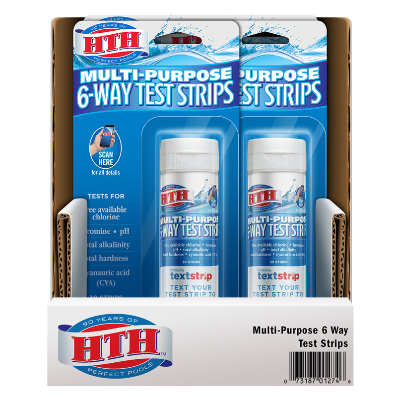 HTH 1274 6-Way Test Strips, 2.5 oz