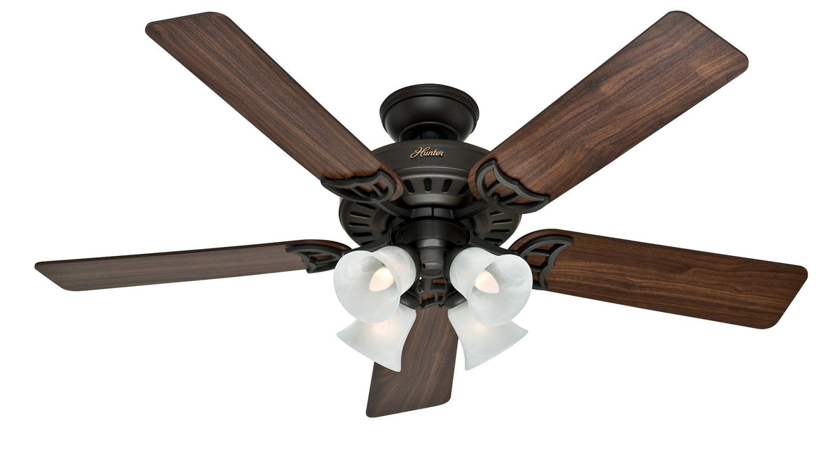 Hunter Fan 53067 Studio Series Ceiling Fan, Bronze Finish, 52"