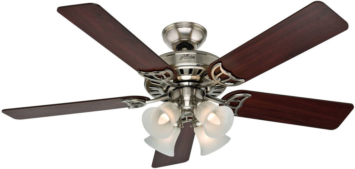 Hunter Fan 53064 Studio Ceiling Fan, Brushed Nickel, 52"