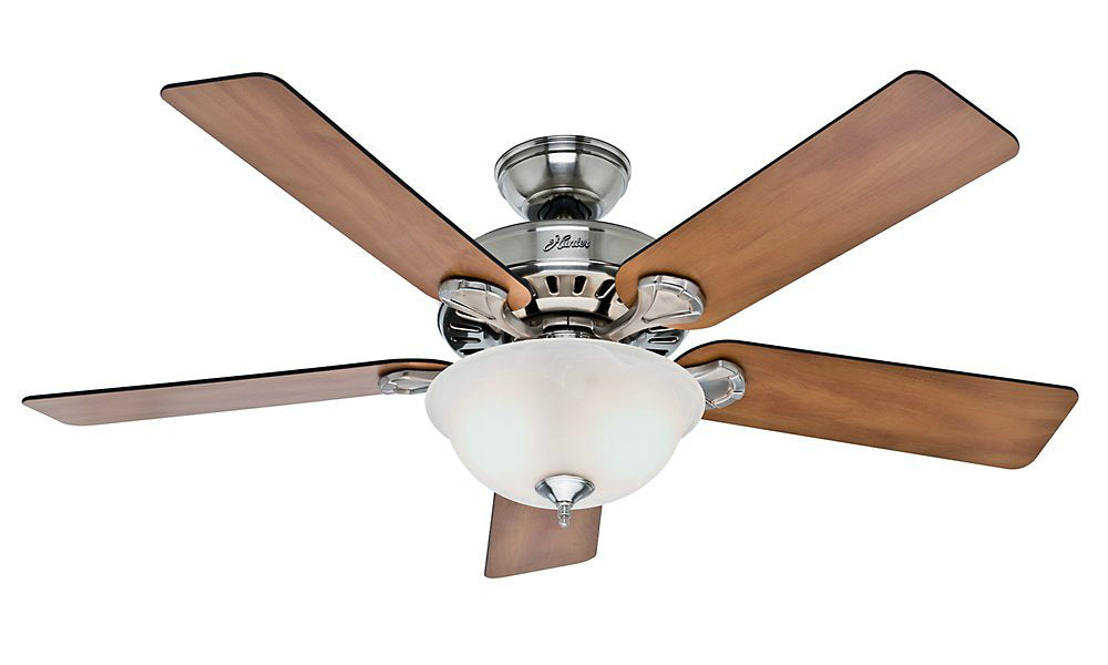 Hunter Fan 53249 Brushed Nickel Ceiling Fan, 52"