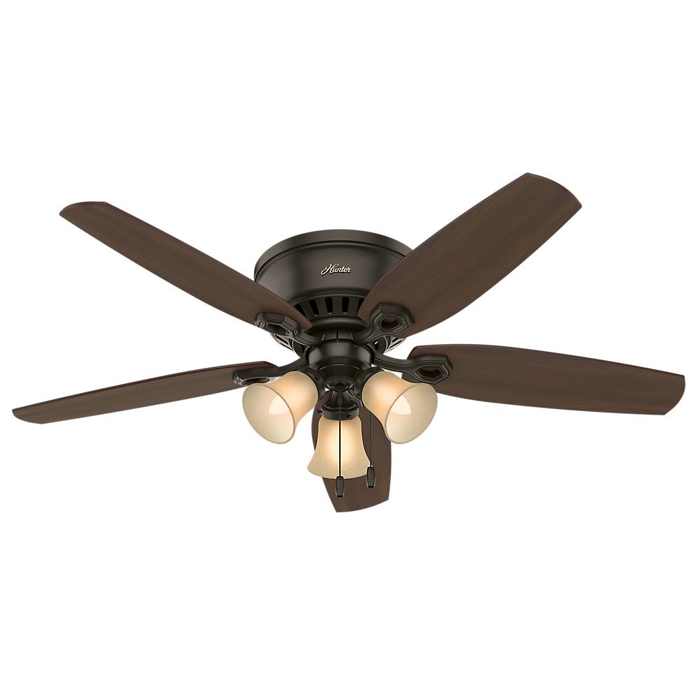 Hunter Fan 53327 Builder Low Profile Ceiling Fan, New Bronze