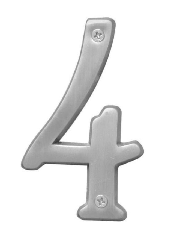 Hy-Ko BR-43SN/4 Satin Nickel Number, 4 Number