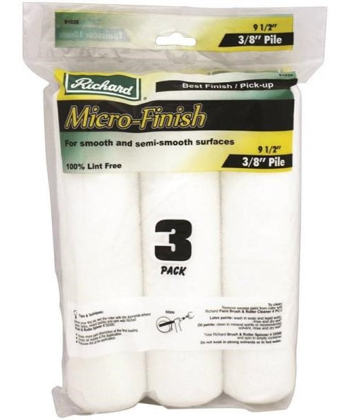 Hyde 91027-US Richard Micro-Finish Paint Roller Cover Sets, 9-1/2"