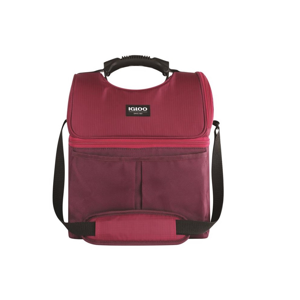 Igloo 66392 Gripper Lunch Bag Cooler, Red, Polyester