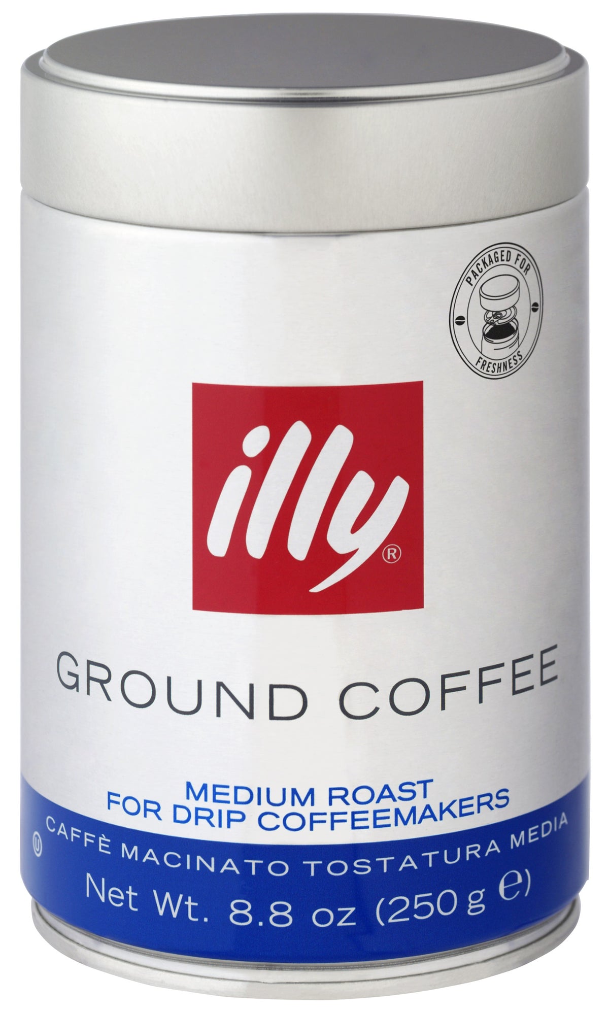 illy EC20 Medium Grind Roasted Coffee, 8.8 Oz