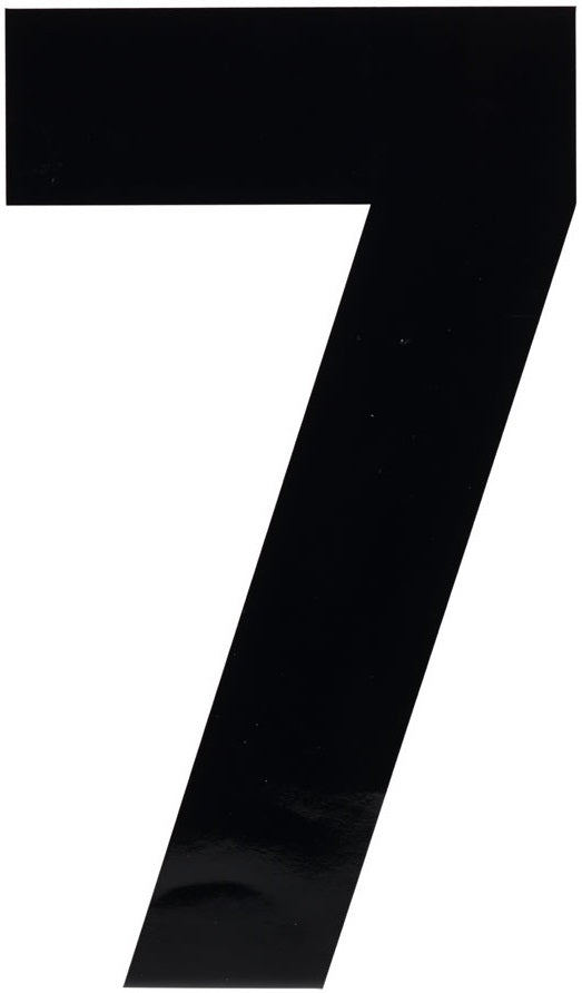 Imperial 5307 Fleet Number #7, 2", Black Decal, Per Package Of 10