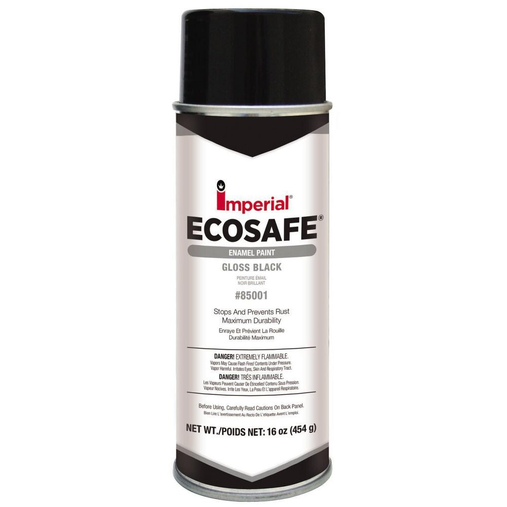 Imperial 85001 Ecosafe Gloss Spray Paint, 16 Oz, Per Package Of 6