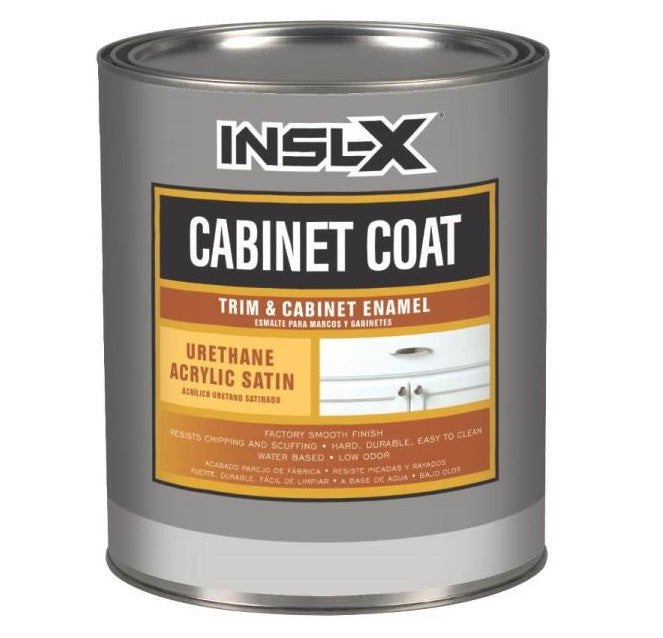 Insl-X CC-4560-04 Cabinet Coat Acrylic Satin Enamel, Tint Base, Quart