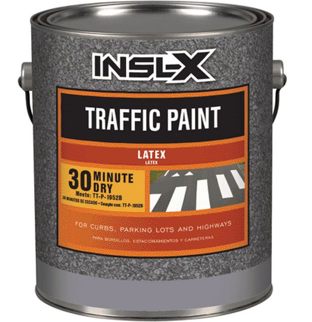 Insl-X TP2210099-01 Acrylic Traffic Paint, Lead Free, White, 1 Gallon