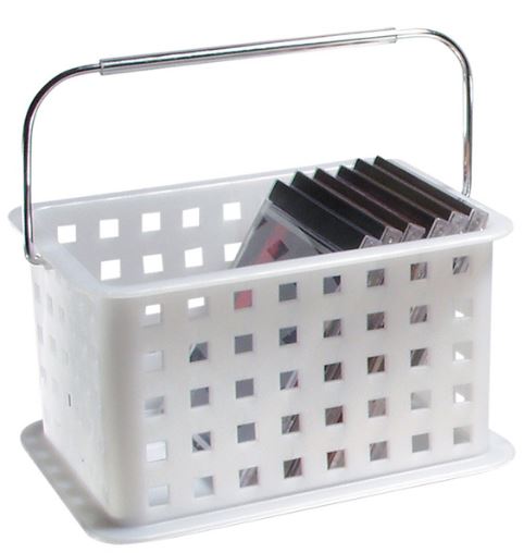 InterDesign 46300 Storage Basket, Medium, Clear