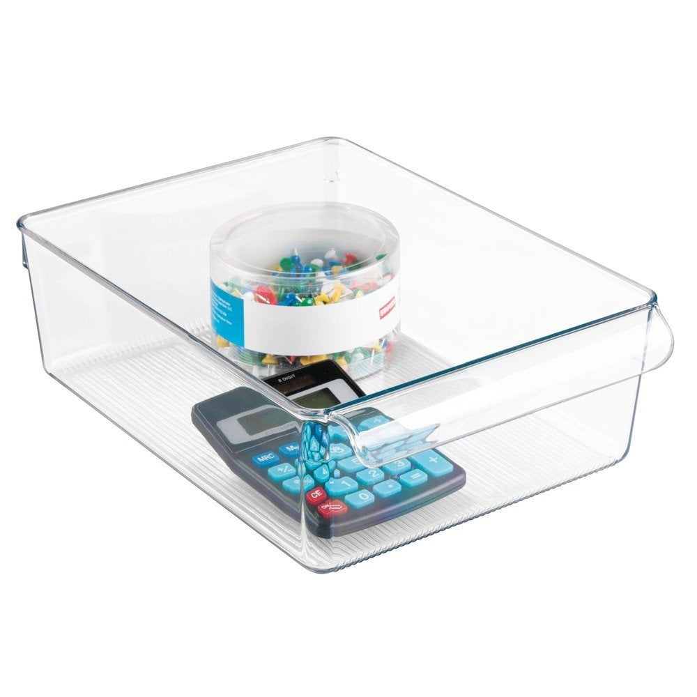 InterDesign Linus Pullz Storage Bin, Clear, low price, best home ...