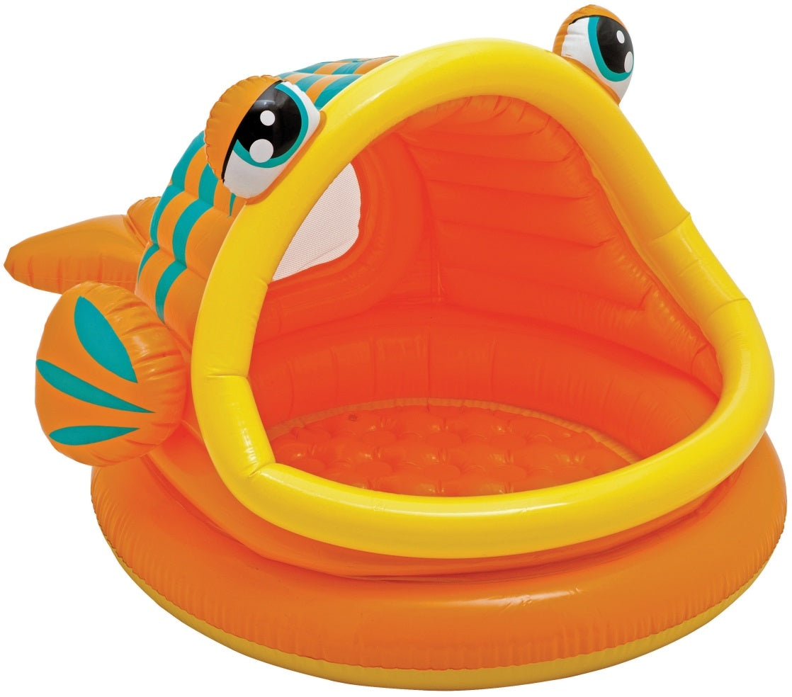 Intex 57109EP Lazy Fish Shade Baby Pool, 14 Gallon