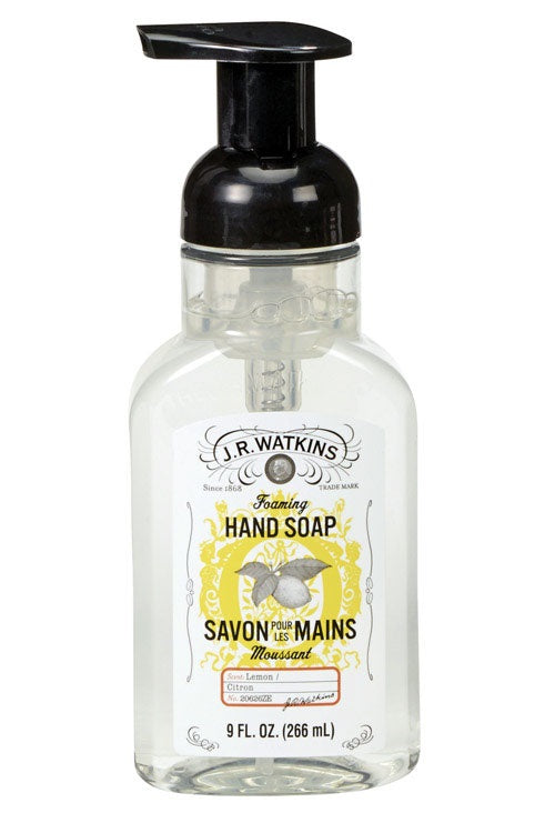 J.R. Watkins 20626 Foaming Hand Soap, Lemon, 9 oz