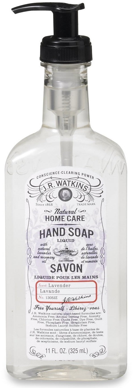 J.R. Watkins 23052 Liquid Hand Soap, 11 Oz, Lavender Scent