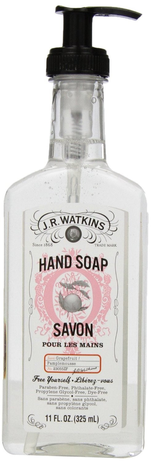 J.R. Watkins 23055 Liquid Hand Soap, Grapefruit, 11 Oz