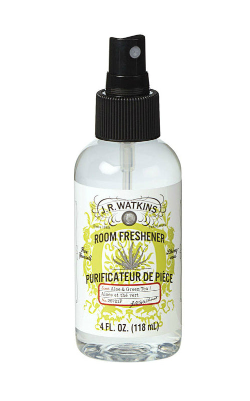 J.R. Watkins 26721 Liquid Room Freshener, 4 Oz, Aloe and Green Tea