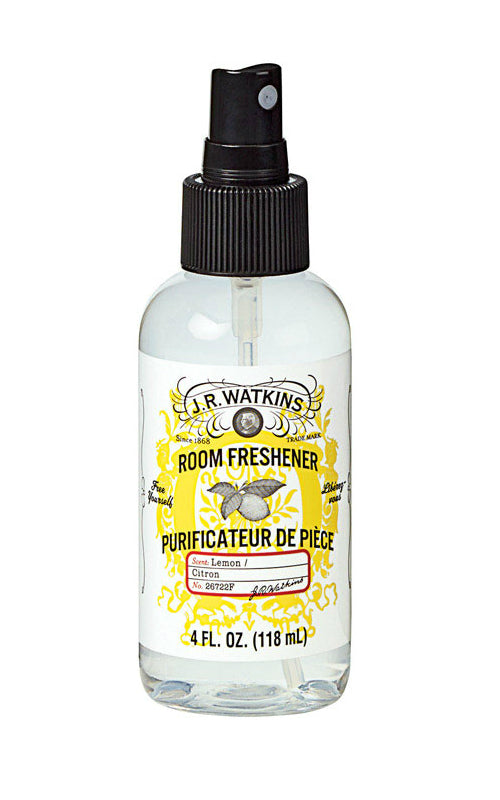 J.R. Watkins 26722 Liquid Room Freshener, 4 Oz, Lemon