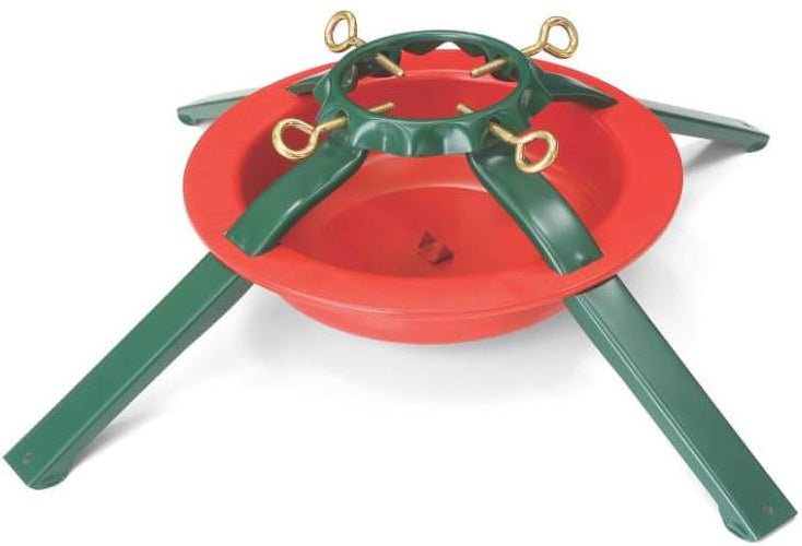 Holiday Basix 5180 Christmas Tree Stand, Steel, Red/Green