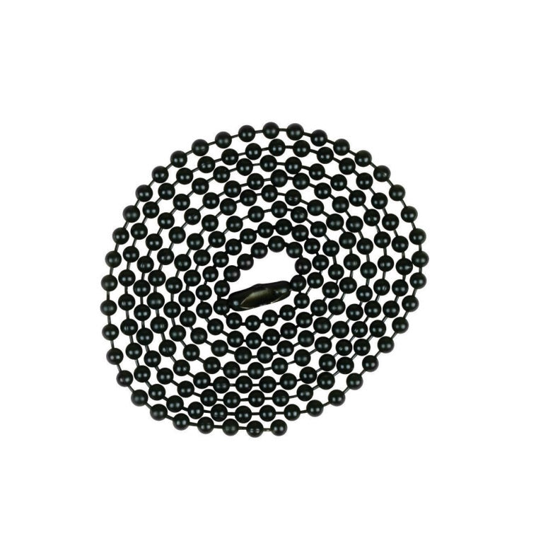 Jandorf 60371 Beaded Chain, 3', Black