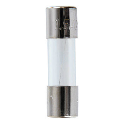 Jandorf 60644 AGW Fast Acting Glass Tube Fuse, 1.5 Amp, 1/4" x 7/8"