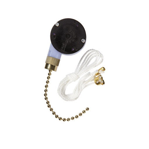 Jandorf 61202 SPDT Pull Chain Switch, 3 Amp, 125 Volt