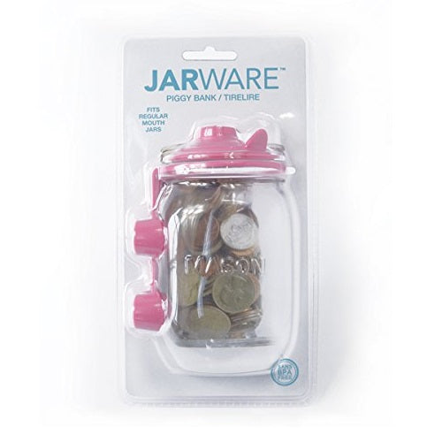 Jarware 82600 Piggy Bank Decorative Jar Lid, Regular Mouth