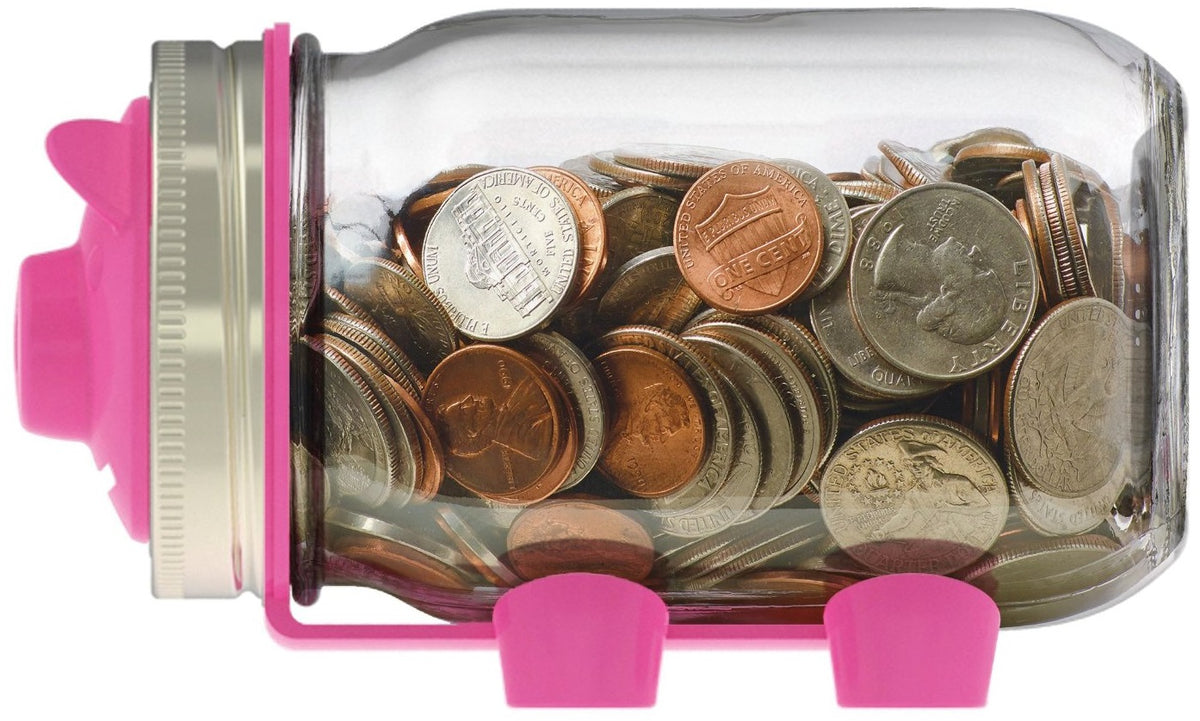 Jarware 82600 Piggy Bank Decorative Jar Lid, Regular Mouth