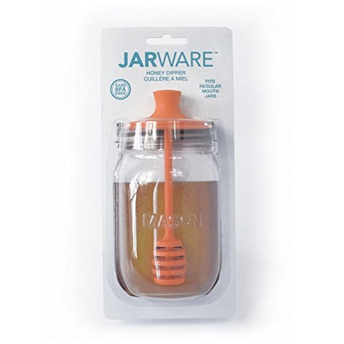 Jarware 82623 Honey Dipper Jar Lid, Regular Mouth