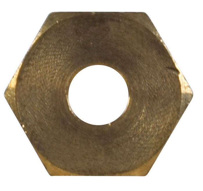 JMF 47283 Yellow Brass Compression Nut, 1/8"