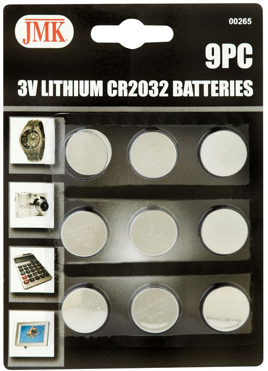 JMK 22-2220824 CR2032 Lithium Batteries, 3 Volts