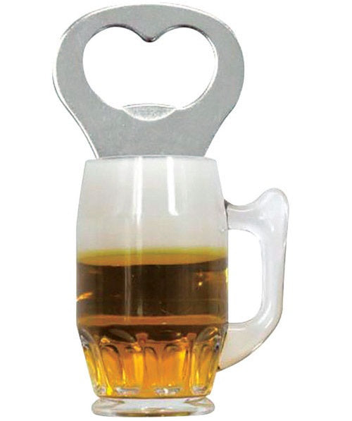 JMK 508159 Magnet Beer Mug Bottle Opener, 3-1/2" x 1-3/4"