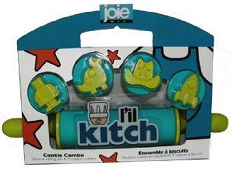Joie MSC 18666 L'il Kitch Rolling Pin & Cookie Cutter Combo