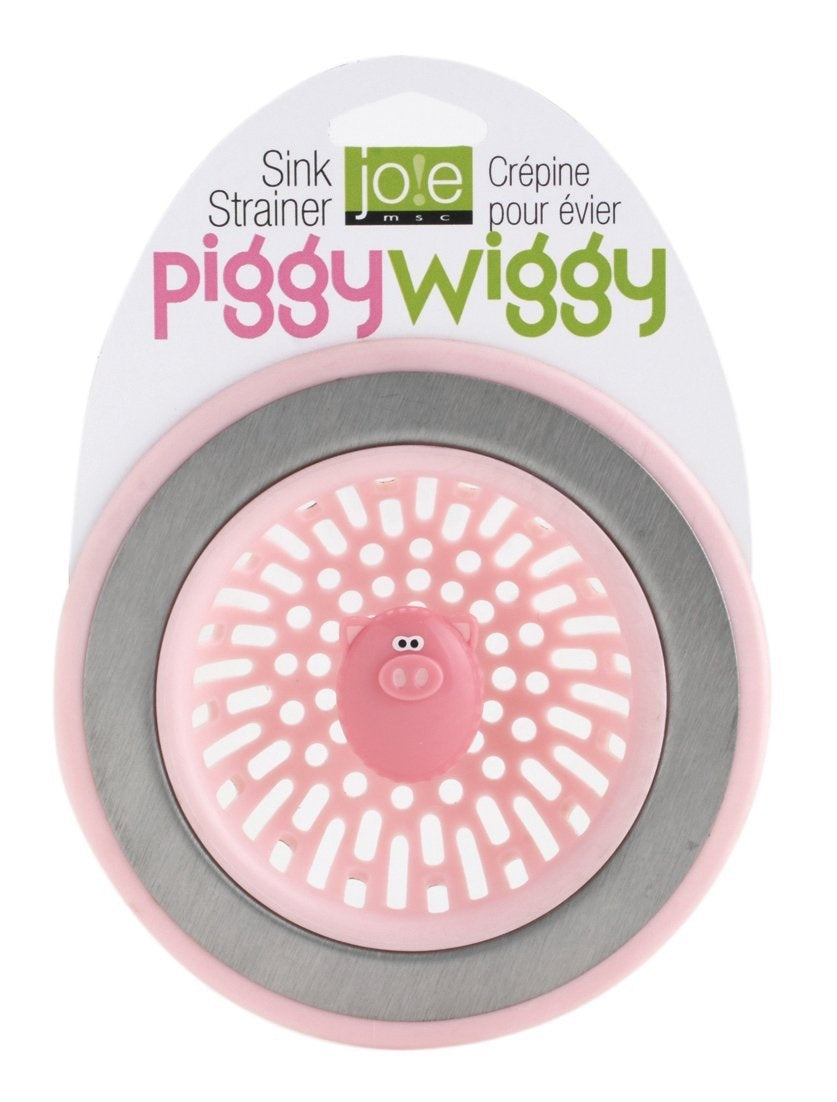 Joie MSC 78616 Oink Oink Piggy Kitchen Sink Strainer, Pink