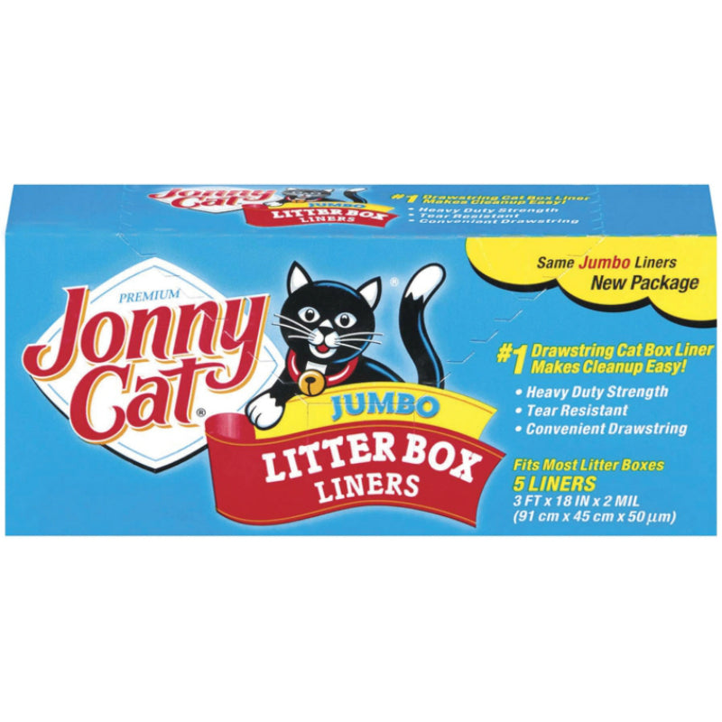 Jonny Cat C00154 Cat Litter Box Liners, 5/Box