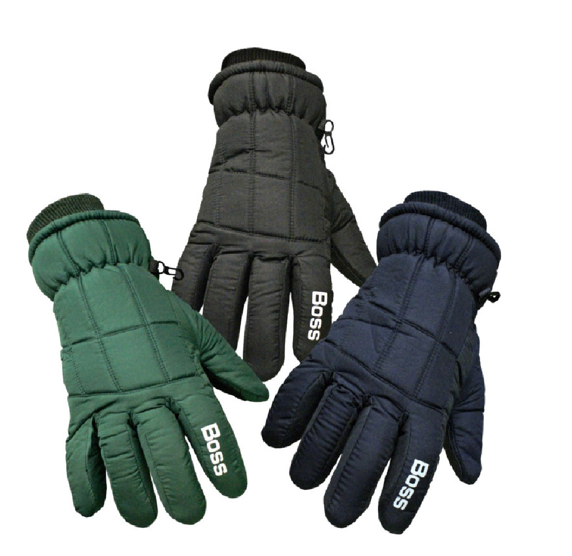 Boss 4232BL Insulated Skin Gloves, Black, Large