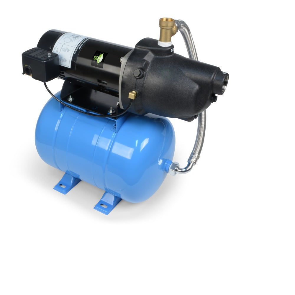 ECO-FLO EFSWJ5PS Shallow Well Jet Tank System, 1/2 hp