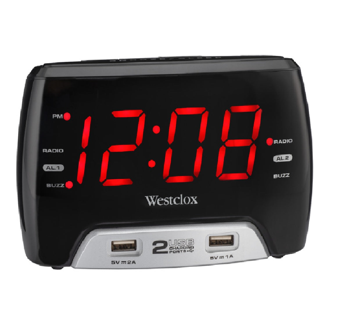Westclox 80227WM LED Digital FM Clock Radio