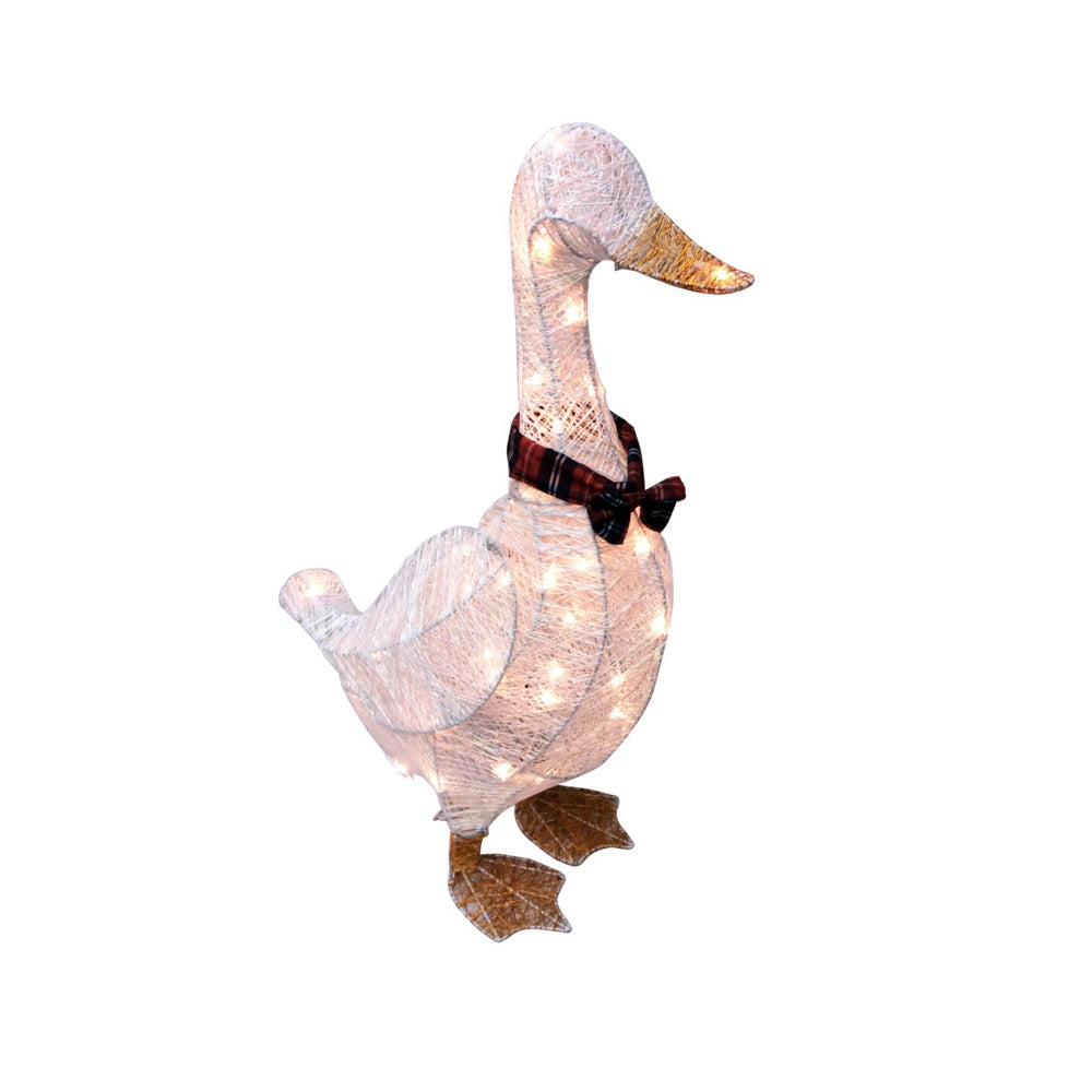 Santas Forest 58521 3D Fabric Goose, 28", White