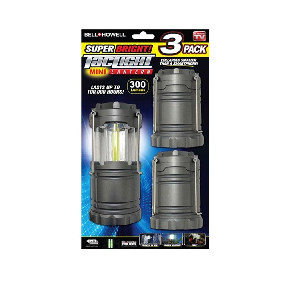 Bell + Howell 2559 Tac Light Mini Collapsible LED Lantern, 3 Pack