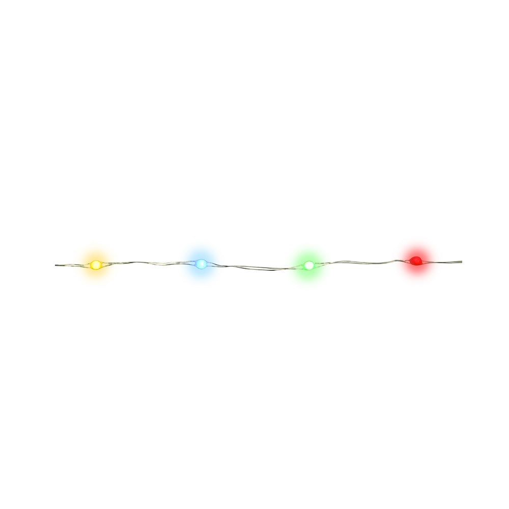 Celebrations MICSLV100WWMU2A LED 100 count Christmas Lights, 16.5'