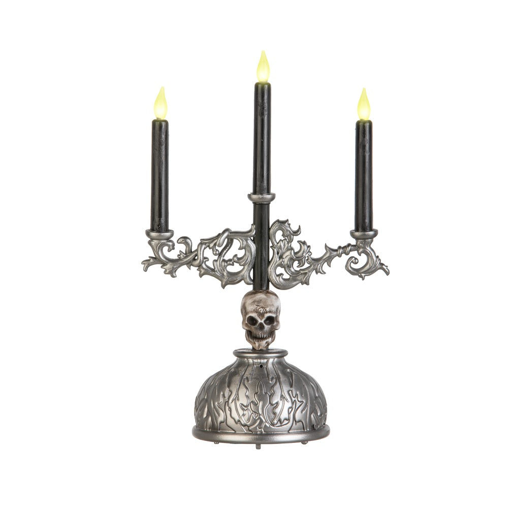 Gemmy 227057 Animated Skull Candelabra Tabletop Decor