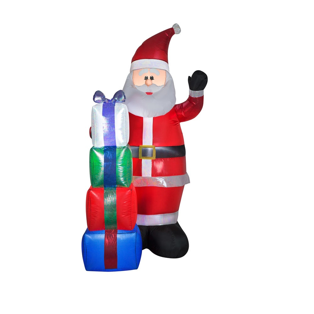 Gemmy 119903 LInflatable Iridescent Santa, 84"