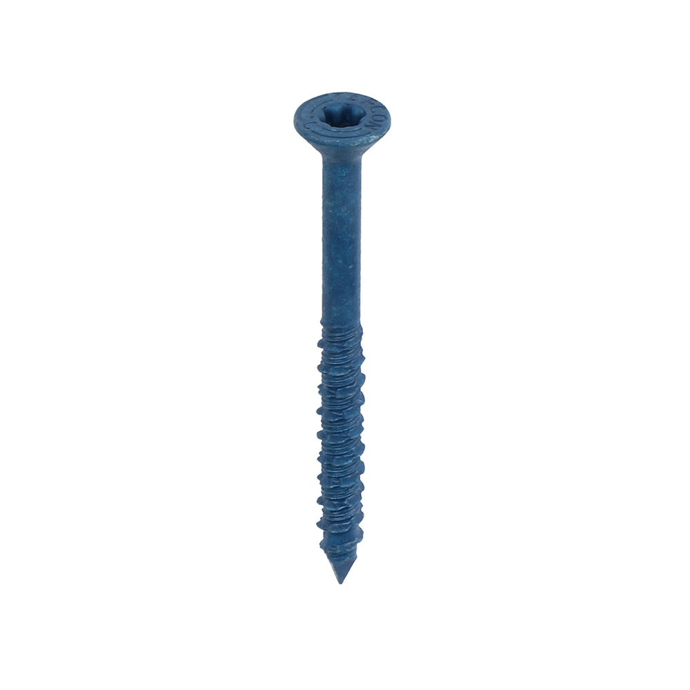 Tapcon 28585 Star Flat Head Concrete Screws, 2-3/4", Steel