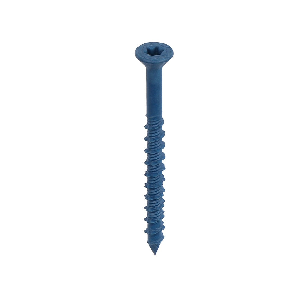 Tapcon 28160 Star Flat Head Concrete Screws, 2-1/4", Steel