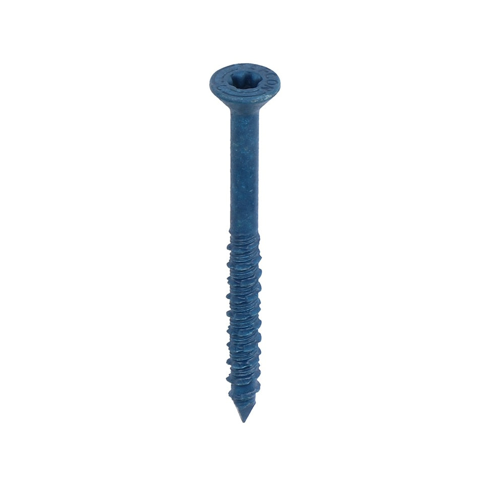 Tapcon 28385 Star Flat Head Concrete Screws, 2-3/4", Steel