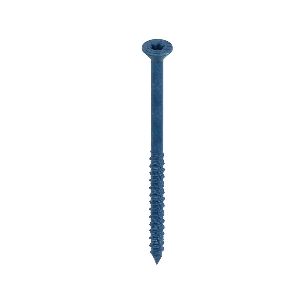 Tapcon 28397 Star Flat Head Concrete Screws, 4", Steel